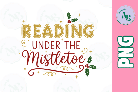Bookish Christmas Quote PNG for Illustrations