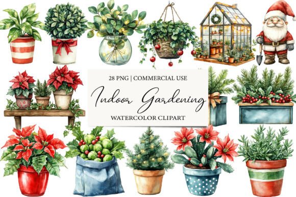 Christmas Indoor Gardening Clipart: A Designer’s Review