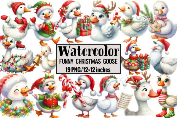 Funny Christmas Goose Illustrations Review