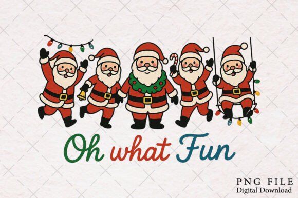 Funny Christmas Santa Png: Illustrations for Sellers