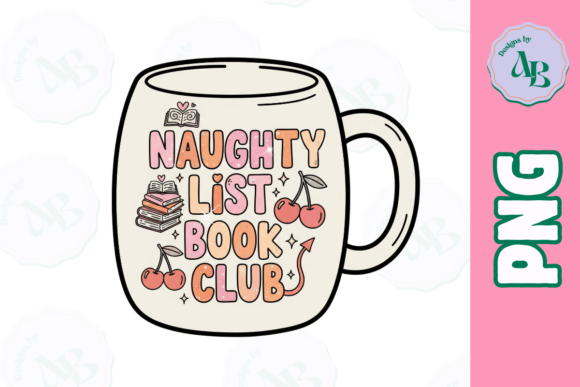 Funny Naught Christmas Bookish PNG: Festive Illustrations