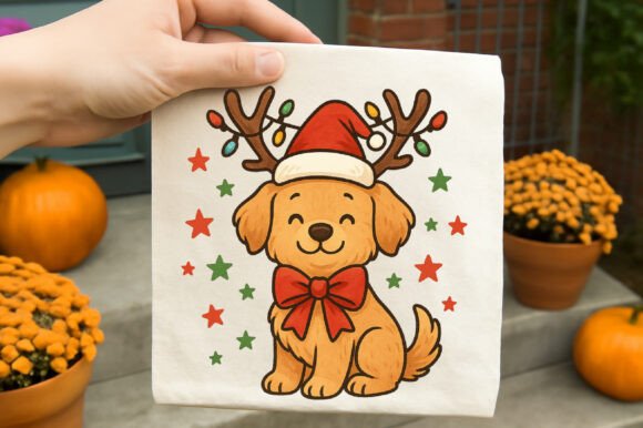 Goldendoodle Clipart for Festive Illustrations