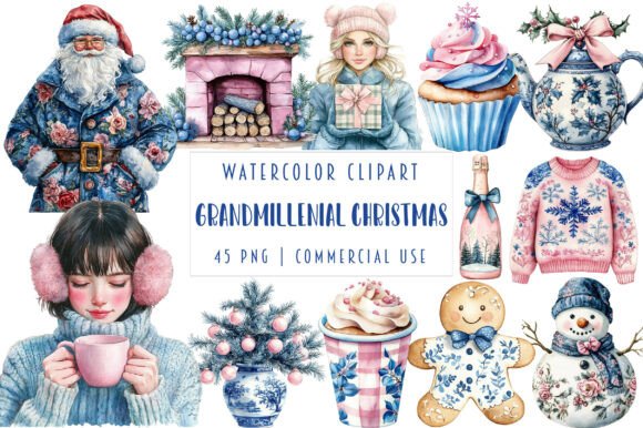 Grandmillenial Christmas Clipart: A Designer’s Review