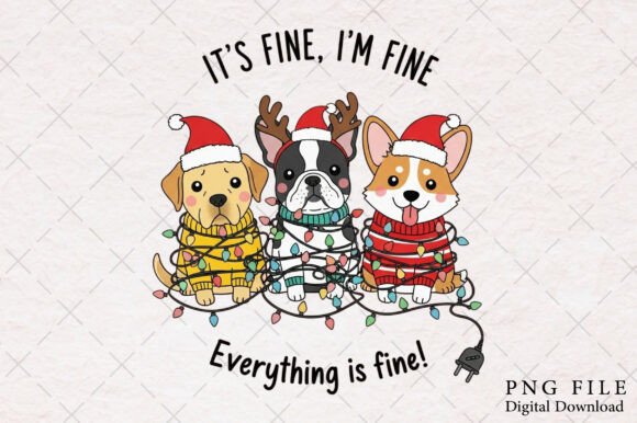 It s Fine I m Fine Christmas Lights PNG Review