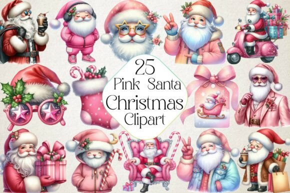 Pink Trendy Christmas Santa Png: A Designer’s Review