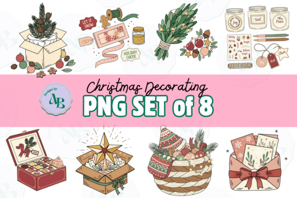 Review: Decorating for Christmas Clip Art Set & Illustrations