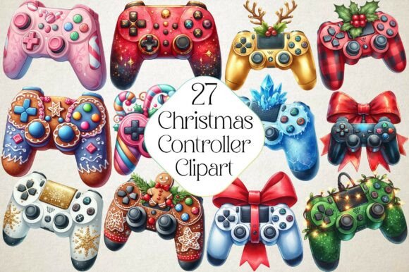 Reviewing Christmas Gaming Controller Sublimation Illustrations