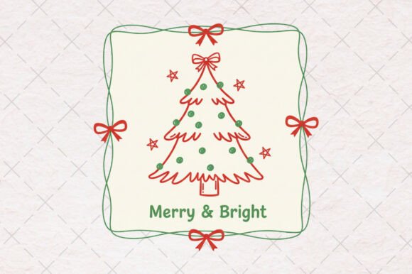 Reviewing Christmas Hand Drawn Merry Bright Png Illustrations