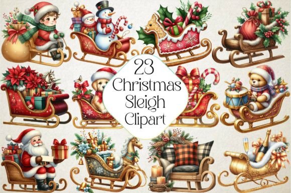 Reviewing Christmas Sleigh Sublimation Clipart for Stitch