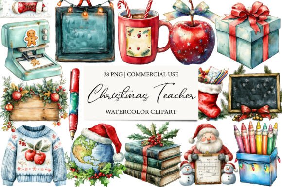 Reviewing Christmas Teacher Illustrations for Brand Impact