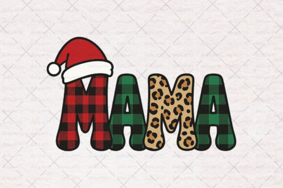 Reviewing Plaid Leopard Christmas Mama PNG Illustrations