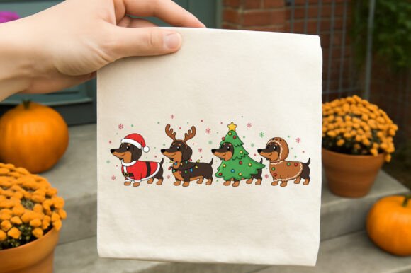 Reviewing the Christmas Dachshund PNG for Holiday Stitching