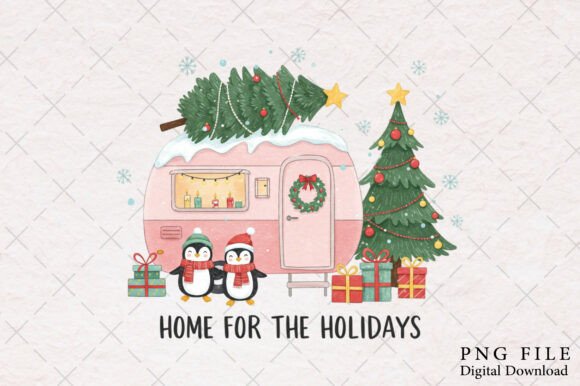 Reviewing the Hand Drawn Christmas Camper PNG for Stitch