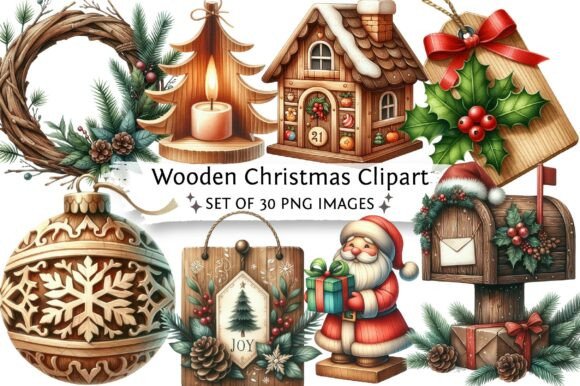Wooden Christmas Clipart: A Designer’s Embroidery Review